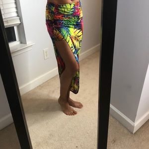 Venus asymmetrical Maxi skirt